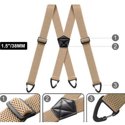 📢📢30% OFF !! ⏰Men's X-Back Suspenders with Hook Clips