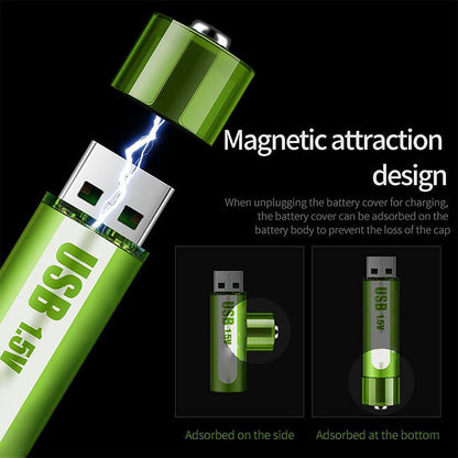 📢📢BUY 5 GET 5 FREE⏰[Practical Gift] USB Rechargeable Constant Voltage Large Capacity Lithium Battery