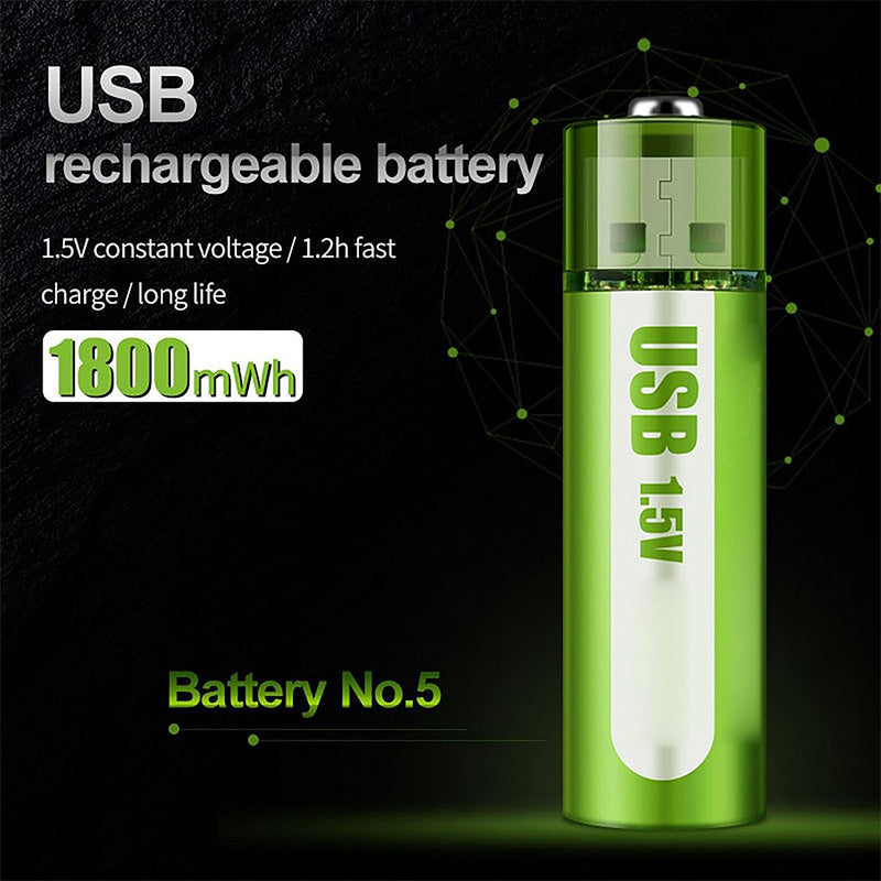 📢📢BUY 5 GET 5 FREE⏰[Practical Gift] USB Rechargeable Constant Voltage Large Capacity Lithium Battery