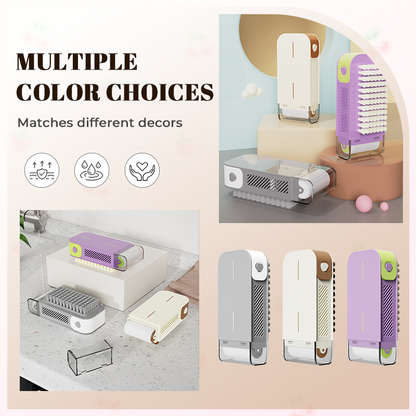 Multifunctional Soap Box Scrubber & Storage Dispenser