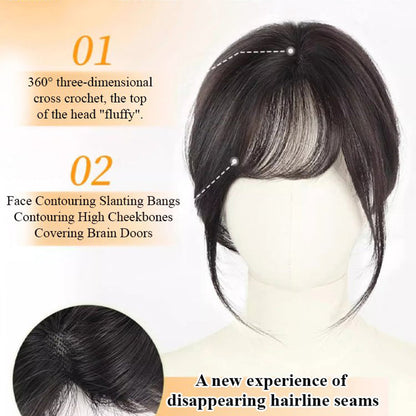 📢📢40% OFF !! ⏰Seamless Clip-on French Bangs Wig