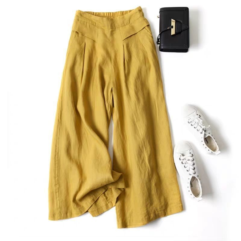 📢📢30% OFF !! ⏰Women's Cotton-Linen Wide-Leg Pants