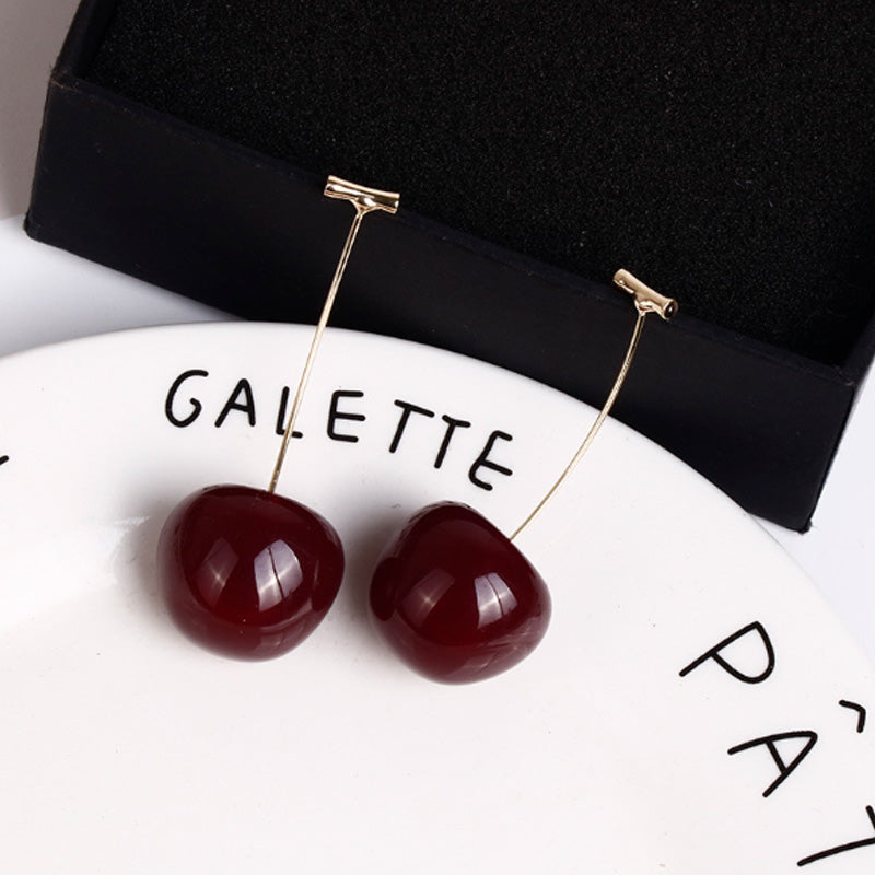📢📢30% OFF !! ⏰Women's Stylish Cute Acrylic Cherry Earrings