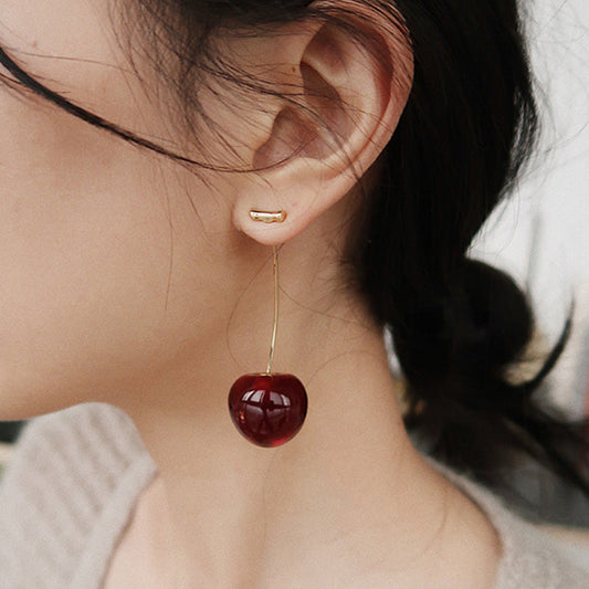 📢📢30% OFF !! ⏰Women's Stylish Cute Acrylic Cherry Earrings