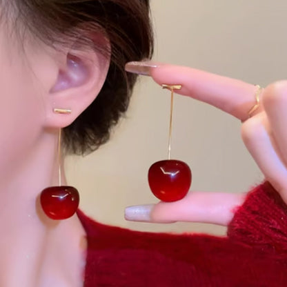 📢📢30% OFF !! ⏰Women's Stylish Cute Acrylic Cherry Earrings