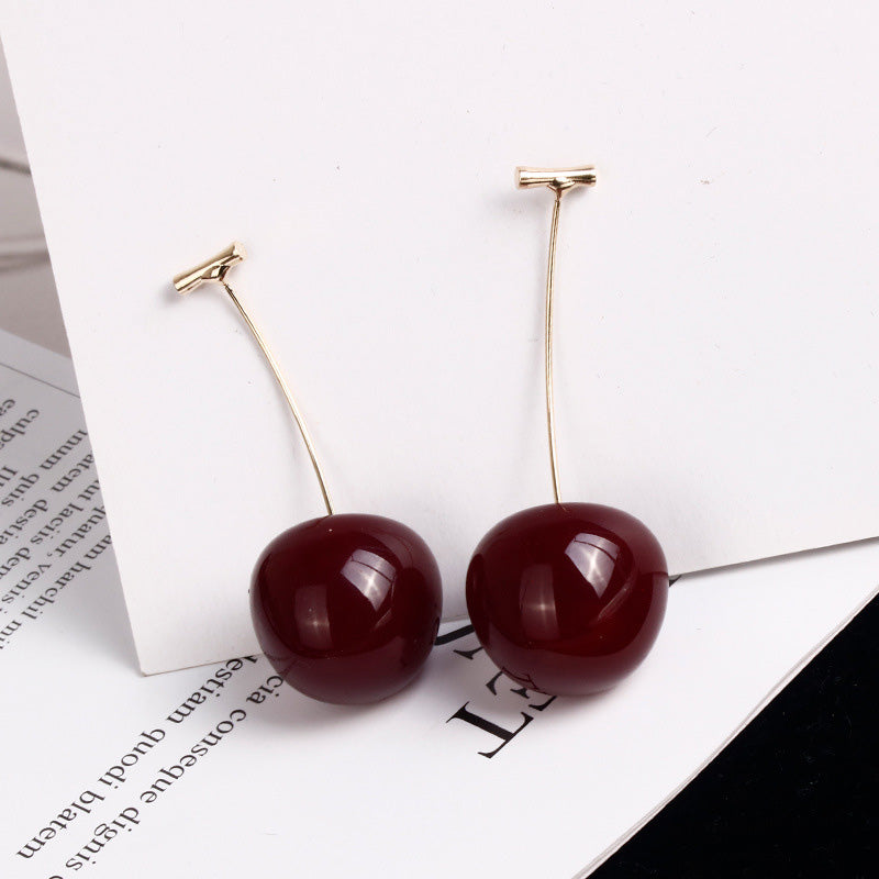 📢📢30% OFF !! ⏰Women's Stylish Cute Acrylic Cherry Earrings