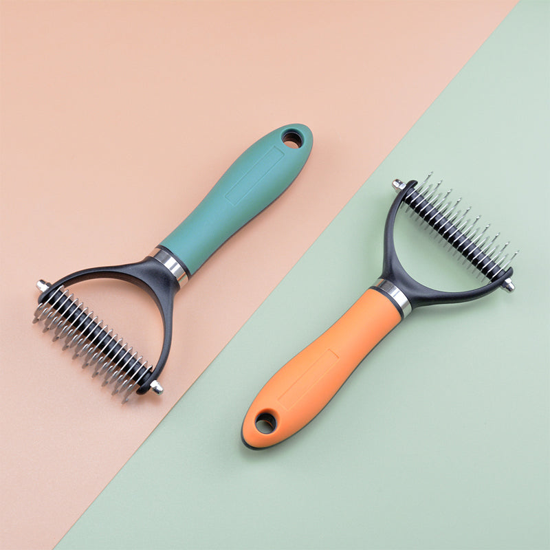 📢📢30% OFF !! ⏰Double-Sided Deshedding Pet Grooming Brush