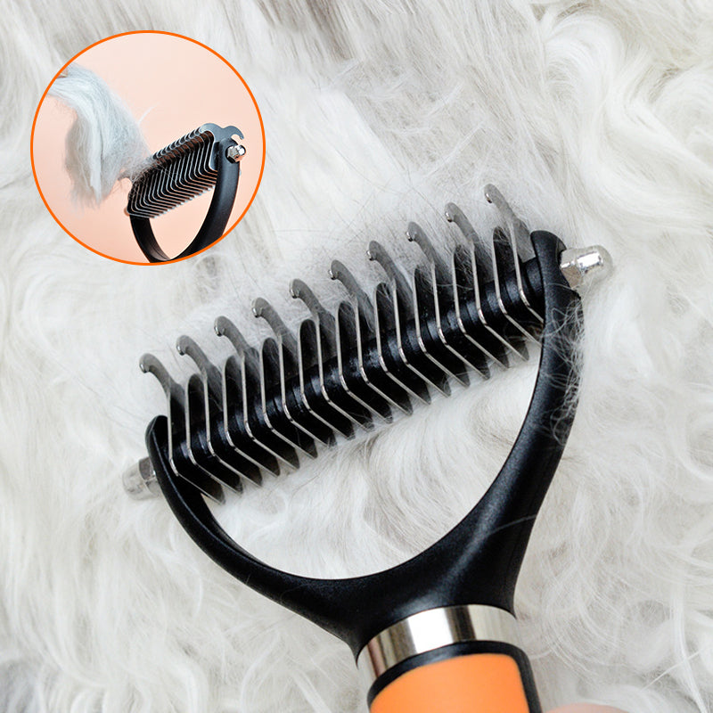 📢📢30% OFF !! ⏰Double-Sided Deshedding Pet Grooming Brush