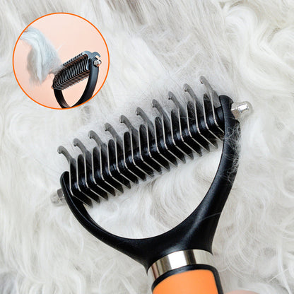 📢📢30% OFF !! ⏰Double-Sided Deshedding Pet Grooming Brush