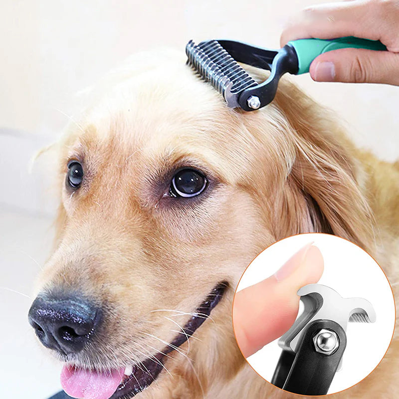 📢📢30% OFF !! ⏰Double-Sided Deshedding Pet Grooming Brush