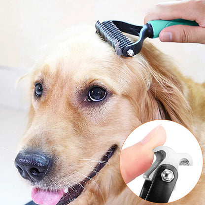 📢📢30% OFF !! ⏰Double-Sided Deshedding Pet Grooming Brush