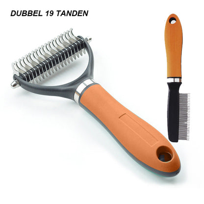 📢📢30% OFF !! ⏰Double-Sided Deshedding Pet Grooming Brush