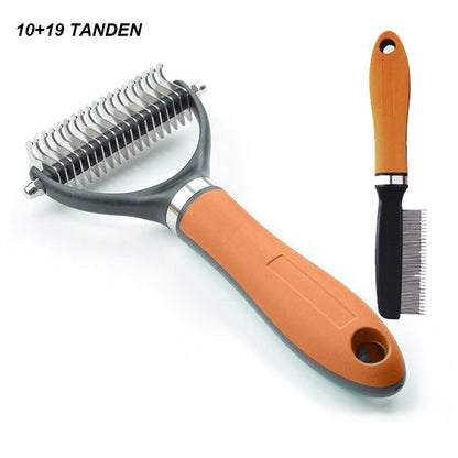 📢📢30% OFF !! ⏰Double-Sided Deshedding Pet Grooming Brush