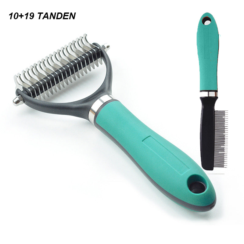 📢📢30% OFF !! ⏰Double-Sided Deshedding Pet Grooming Brush