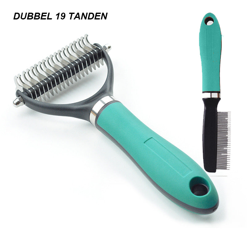 📢📢30% OFF !! ⏰Double-Sided Deshedding Pet Grooming Brush