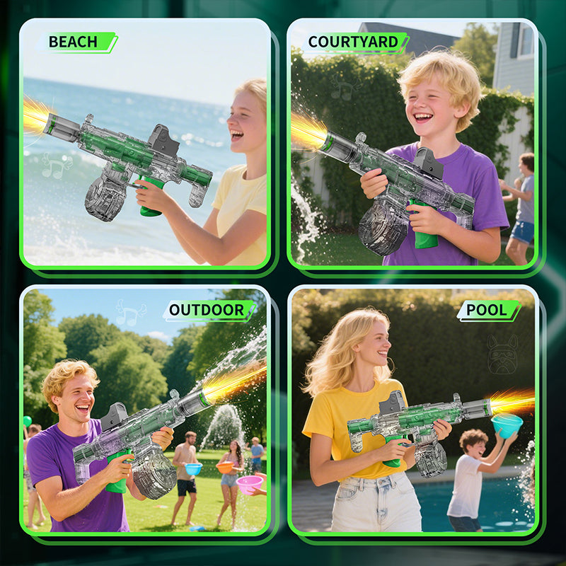 📢📢40% OFF !! ⏰Automatic Electric Water Gun with Drum Magazine