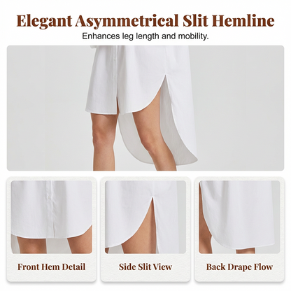 📢📢30% OFF !! ⏰Women's Oversized Puff Sleeve Shirt Dress