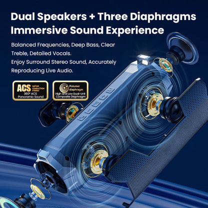 📢📢29% OFF !! ⏰Waterproof Portable Wireless Bluetooth Speaker🚗🔊