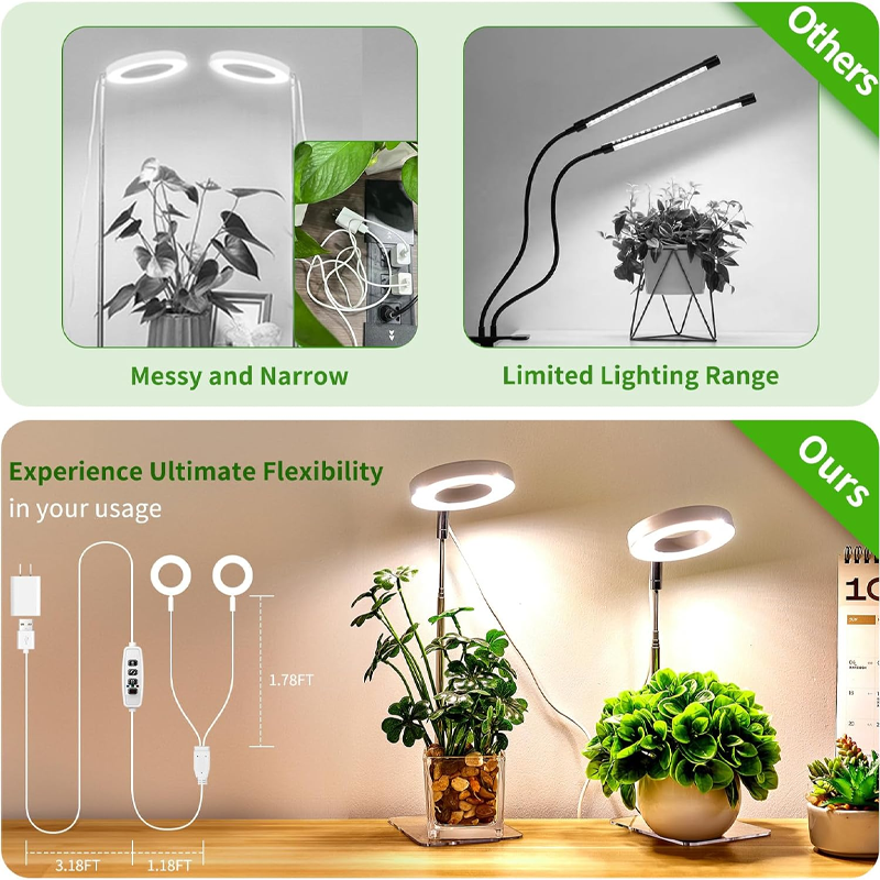 📢📢30% OFF !! ⏰LED Angel Ring Plant Grow Light