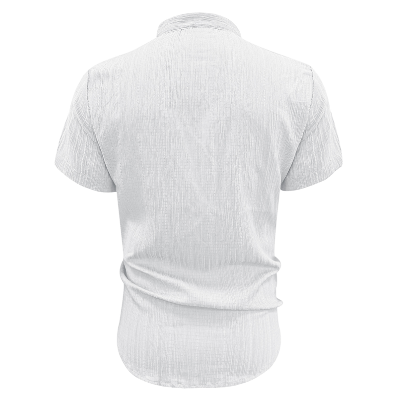 📢📢30% OFF !! ⏰Men's Summer Stand Collar Short Sleeve Shirt