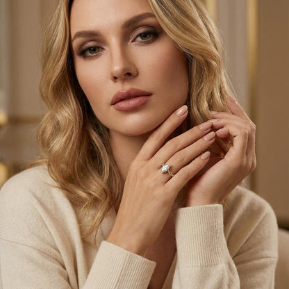 📢📢30% OFF !! ⏰Elegant Sparkling Cubic Zirconia Ring