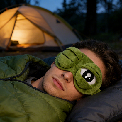 📢📢30% OFF !! ⏰Soft Funny Frog 3D Sleep Mask