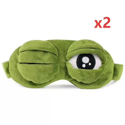 📢📢30% OFF !! ⏰Soft Funny Frog 3D Sleep Mask