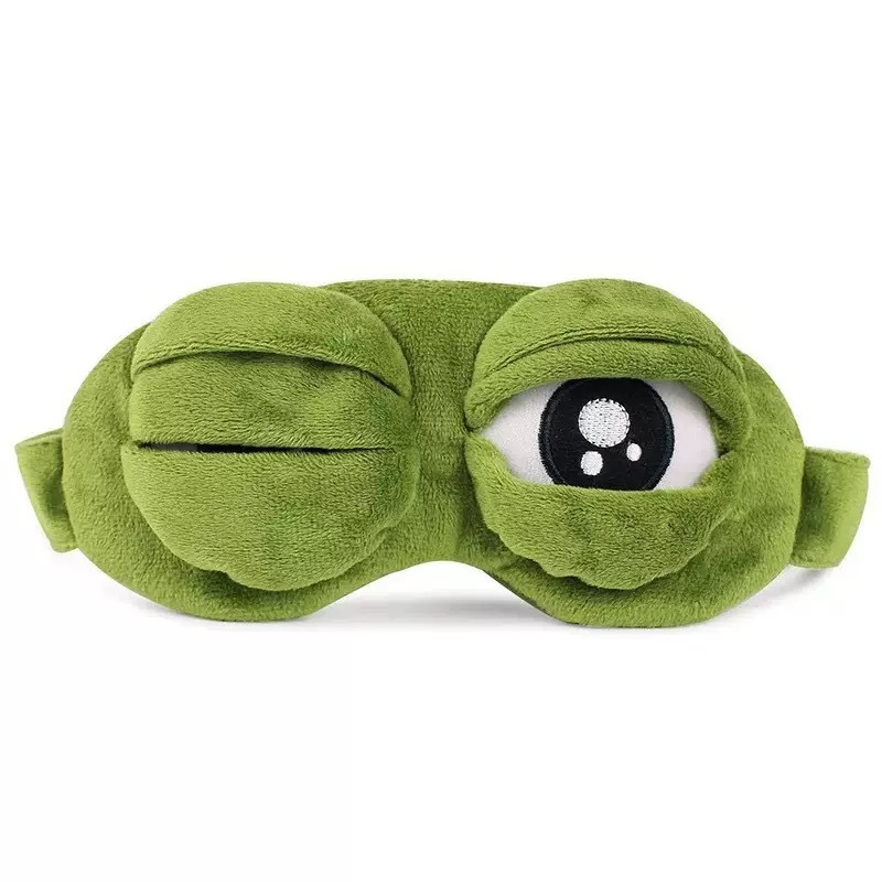 📢📢30% OFF !! ⏰Soft Funny Frog 3D Sleep Mask