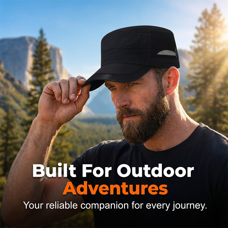 📢📢30% OFF !! ⏰Outdoor Mesh Panel Flat Top Cap