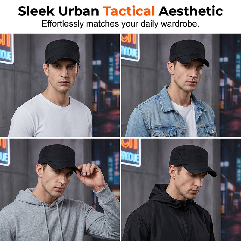 📢📢30% OFF !! ⏰Outdoor Mesh Panel Flat Top Cap