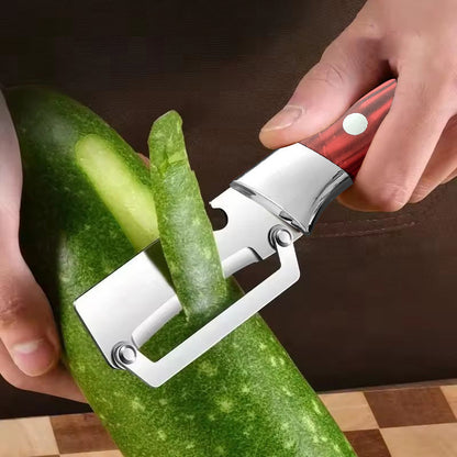 📢📢40% OFF !! ⏰ Thickened Stainless Steel Multi-Peeler – Heavy-Duty, Wide Blade, Bottle Opener 🍺