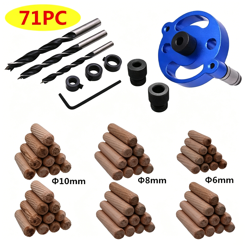 📢📢40% OFF !! ⏰Self-Centering Dowel Jig Kit for Woodworking