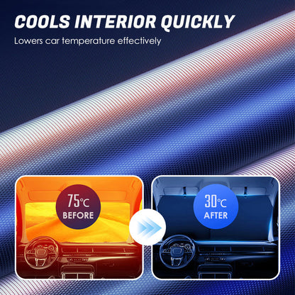 🔥 Hot sale 30% OFF🔥2PCS Retractable Sunshade for Car Windshield