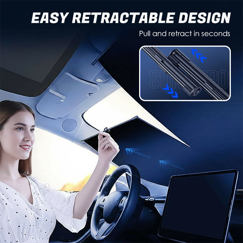 🔥 Hot sale 30% OFF🔥2PCS Retractable Sunshade for Car Windshield