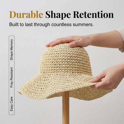 📢📢30% OFF !! ⏰Women's Handwoven Wide-Brim Straw Hat