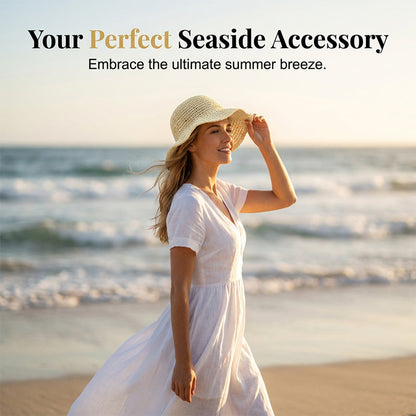 📢📢30% OFF !! ⏰Women's Handwoven Wide-Brim Straw Hat