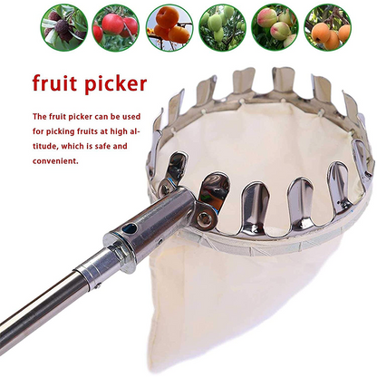 📢📢50% OFF !! ⏰Fruit Picker Head Basket – Durable Design, Easy Attach & Perfect for Reaching High Branches Without a Ladder 🌳