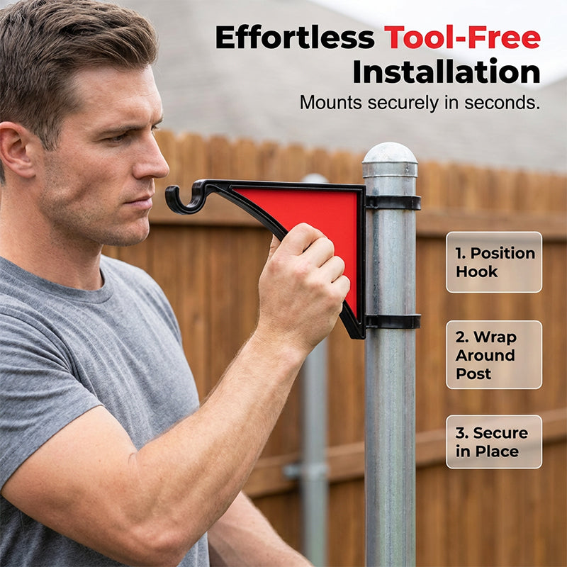 📢📢30% OFF !! ⏰Multi-Use Patio & Garden Fence Post Hanger Hook