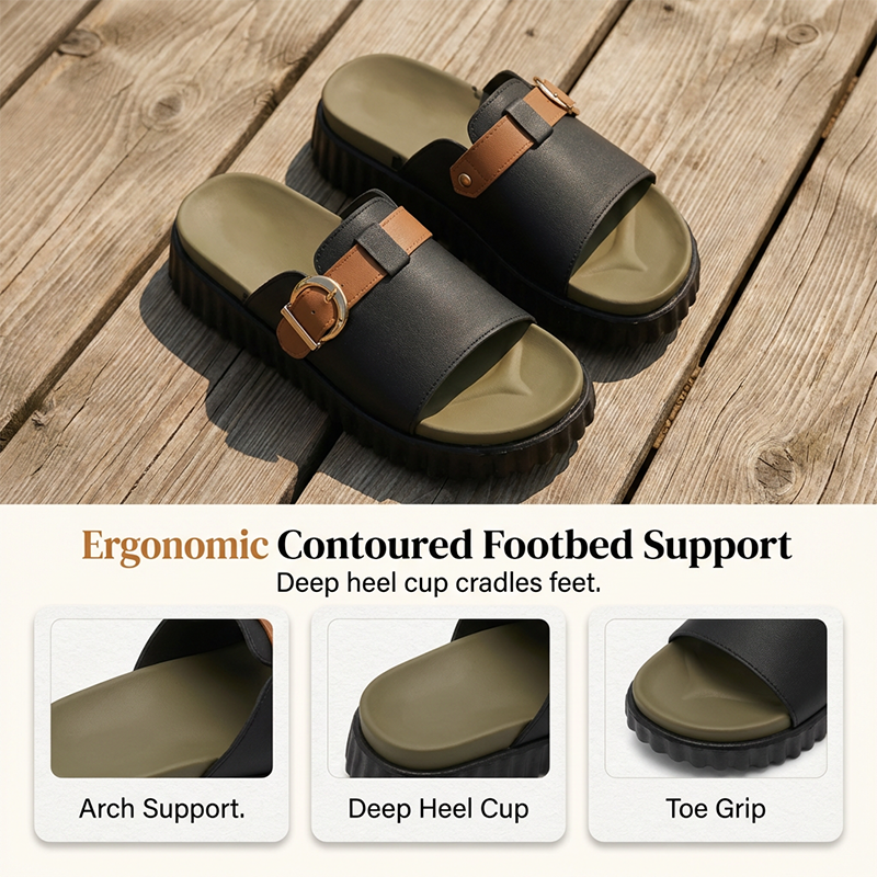 📢📢30% OFF !! ⏰Women's Comfortable Platform Slide Sandals