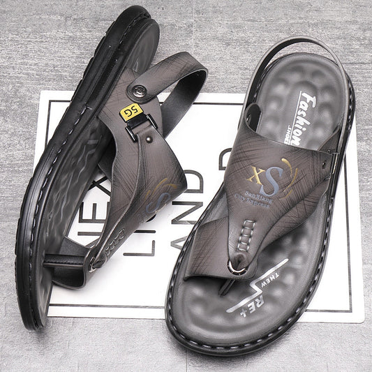📢📢30% OFF !! ⏰Breathable Soft Leather Outdoor Sandals for Men in Plus Sizes