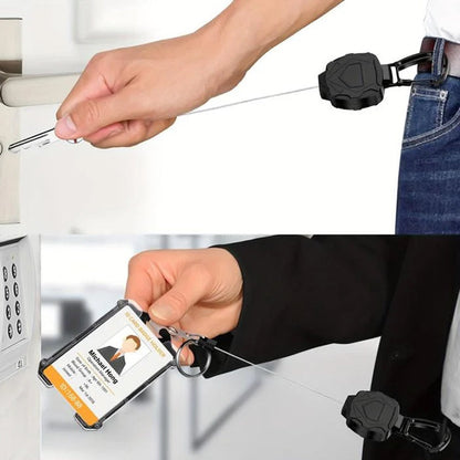 📢📢30% OFF !! ⏰Retractable Heavy Duty Badge Reel with Card Holder