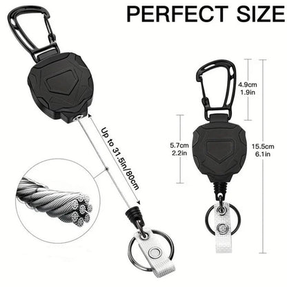 📢📢30% OFF !! ⏰Retractable Heavy Duty Badge Reel with Card Holder