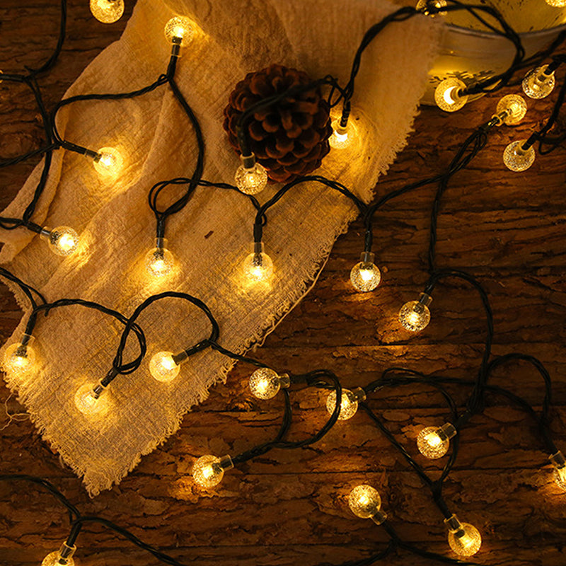 📢📢50% OFF !! ⏰Waterproof Bubble Solar String Lights for Patio