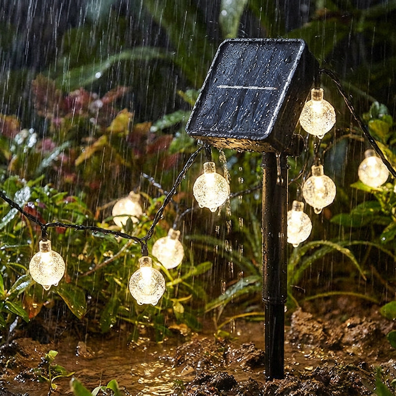📢📢50% OFF !! ⏰Waterproof Bubble Solar String Lights for Patio