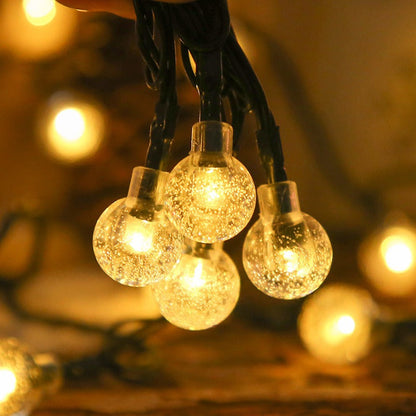 📢📢50% OFF !! ⏰Waterproof Bubble Solar String Lights for Patio