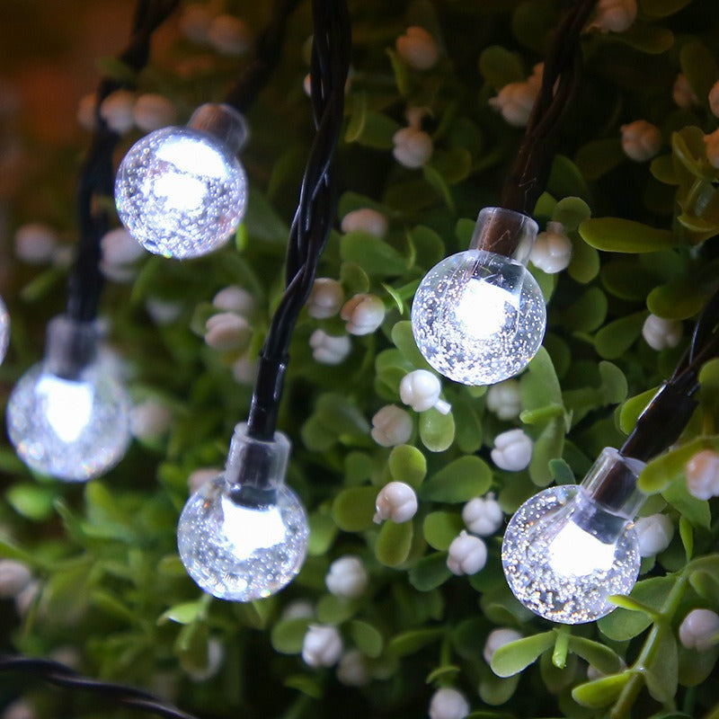 📢📢50% OFF !! ⏰Waterproof Bubble Solar String Lights for Patio