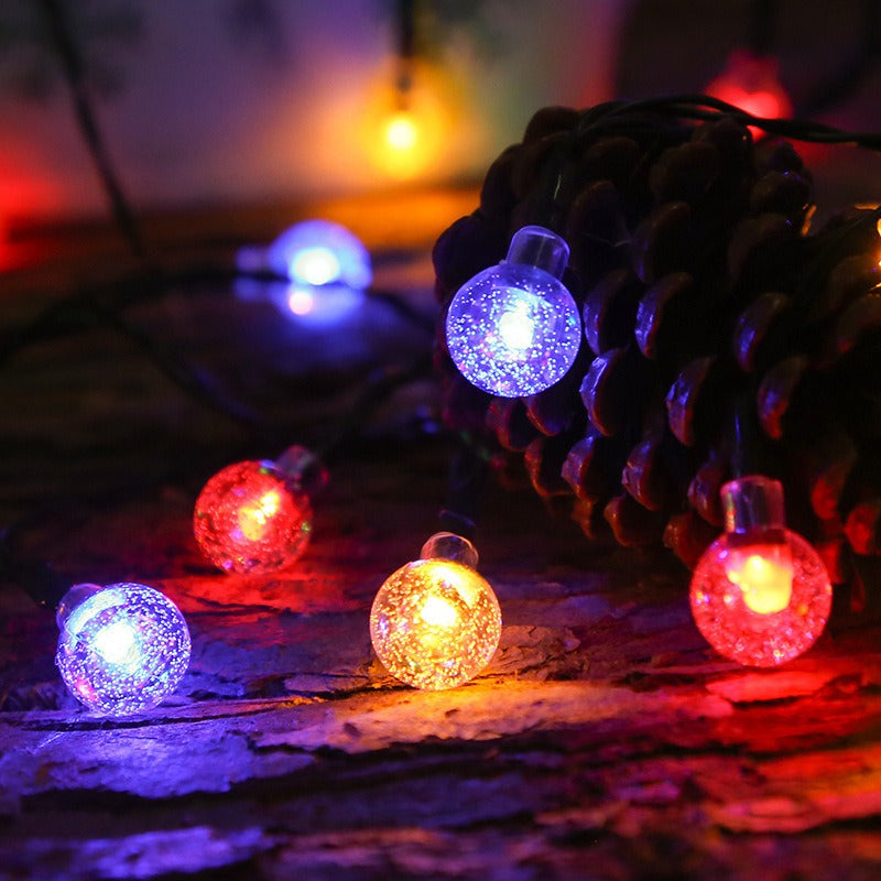 📢📢50% OFF !! ⏰Waterproof Bubble Solar String Lights for Patio