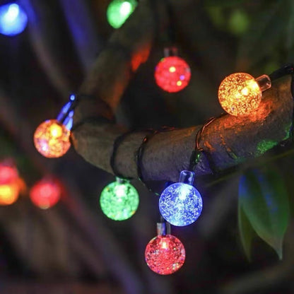 📢📢50% OFF !! ⏰Waterproof Bubble Solar String Lights for Patio