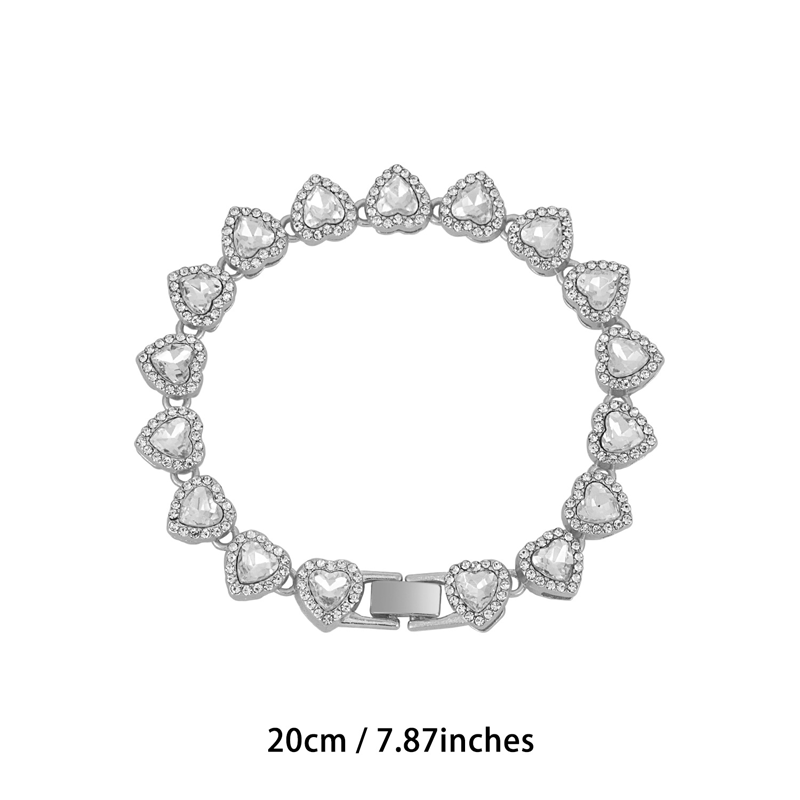 📢📢50% OFF !! ⏰Sparkling Heart Statement Chain Necklace