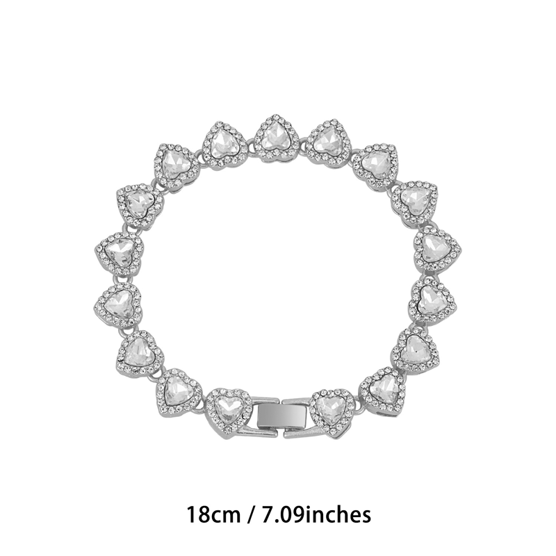 📢📢50% OFF !! ⏰Sparkling Heart Statement Chain Necklace